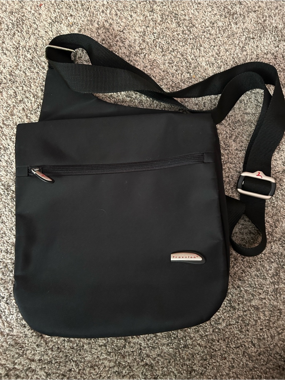 Travelon Black Nylon Crossbody‎ Bag